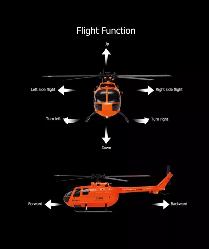 Helicóptero 4 hélices controle 2.4G Giroscópio eletrônico de 6