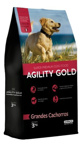 Agility Gold Grandes Cachorros 3 Kg