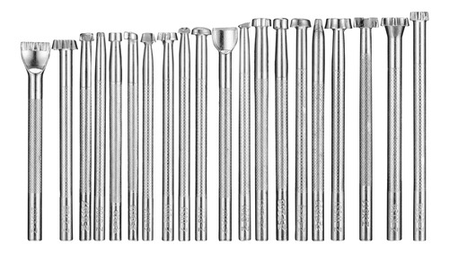Juego De 20 Herramientas De Estampado De Cuero Para Hacer Mo