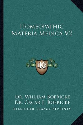 Libro Homeopathic Materia Medica V2 - Boericke, William