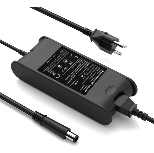 Cargador De Laptop De 19.5v 3.34a 65w De Repuesto Para Dell.