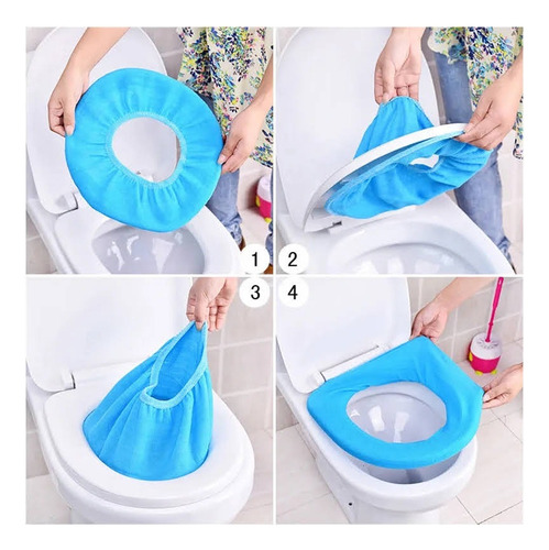 Pack X4 Funda Asiento Baño Wc Tapa Universal Calida Inodoro