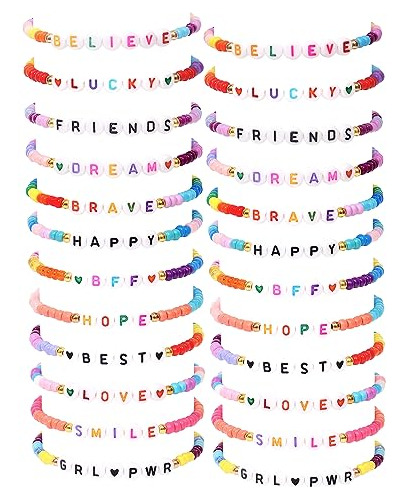 Lorfancy 12pcs Pulseras Para Niña Carta De Las Lrdpo