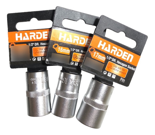 Juego 3 Tubos Hexagonales 15-16-17mm Enc. 1/2 Harden