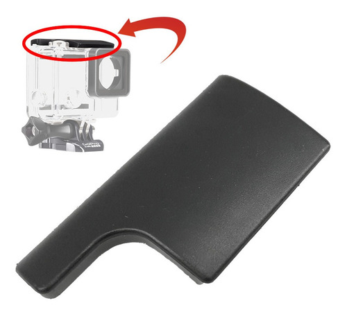 Imagen 2 de 4 de Seguro Plástico Compatible Gopro Hero 4 3+ 2014 +lcd Fse