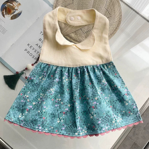 Babero Princesa Niña Con Botón A Presión Ajustable