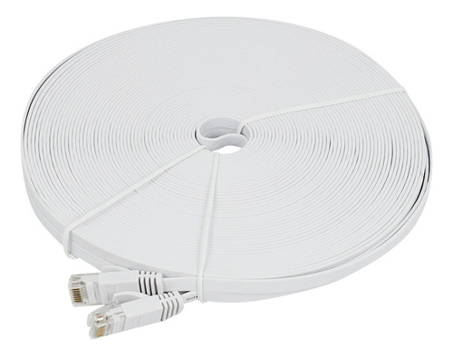 Cabo Ethernet Cat 6 De 100 Pés (30 Metros) Plano, Fino, Long
