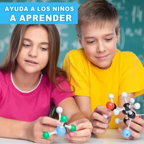 189 Pzs Kit Modelo De Estructura Molecular Atómica Química