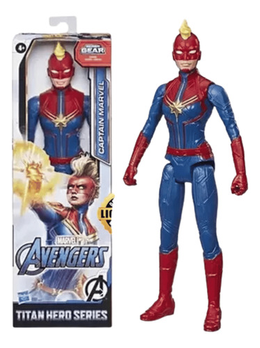 Figura De Ação Capitã Marvel Articulada Vingadores Hasbro