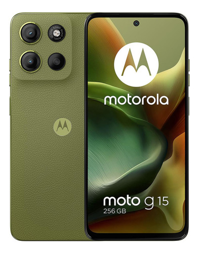 Motorola Moto G15 256gb 8gb Ram 4glte Gama Alta Celular Bara Verde