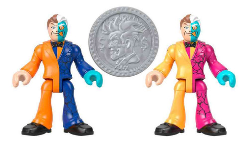 Imaginext Dc Super Friends Batman Y Villano Color Changers