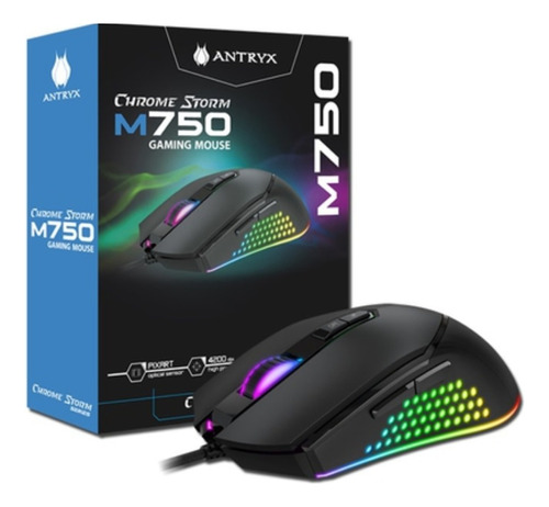 Mouse Gamer Antryx Chrome Storm M750 Dpi 4200 (agm-cs750k)