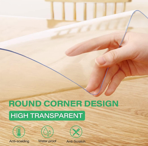 Protector De Mesa De Pvc Transparente Wingcanto De 38 X 60 P