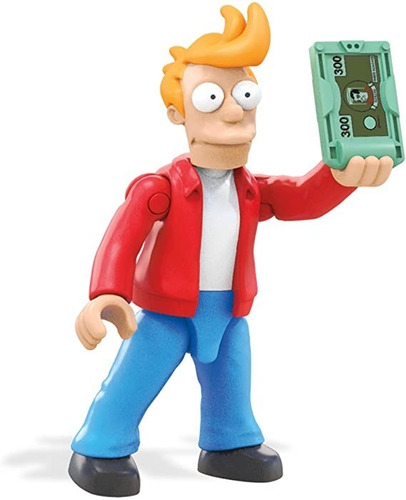 Futurama Fry Con Base Y Accesorios Mega Construx Heroes