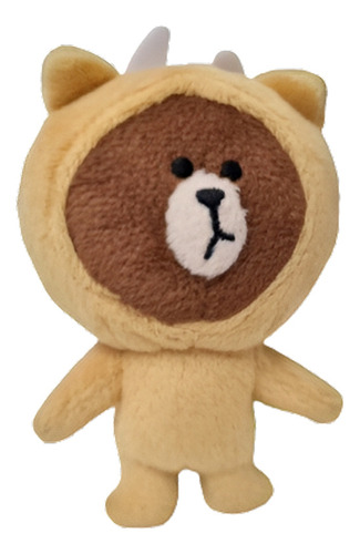 Peluche Mascot Line Friends Brown Disfraz 10cm Furyu Japon