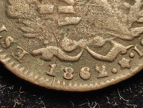 Moneda Un Cuarto De Real 1862, San Luis Potosí Cobre. (Usado)