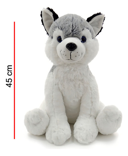 Peluche Perro Siberiano Sentado 45 Cm Ploppy 390032