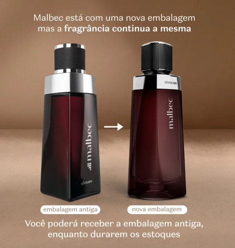 Perfume O Boticário Malbec Tradicional Amadeirado 100ml