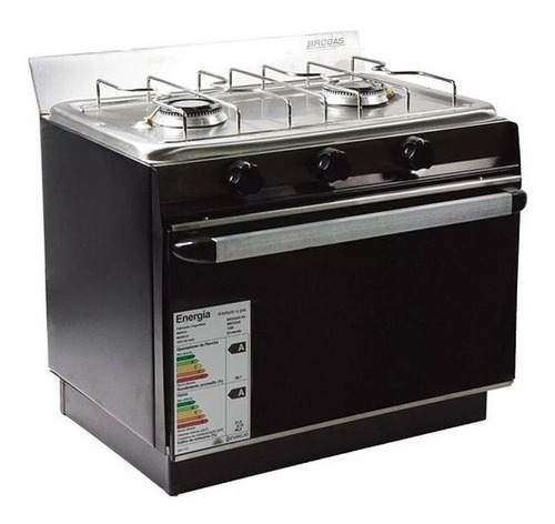 Cocina Gas Natural Brogas 21101 2 Hornallas Horno