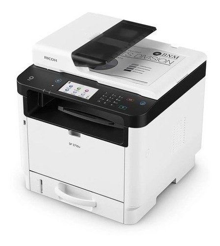 Impresora multifunción monocromática Ricoh M320F color blanca