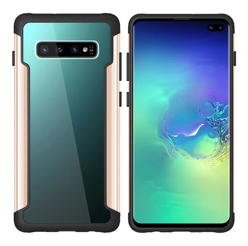 Funda Para Galaxy S10/ S10e / S10+ Metal Color + Cristal 10d