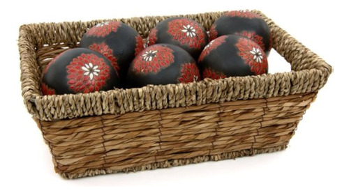 Set De Esferas De Porcelana Con Diseños De Flores, De 7.6 Cm