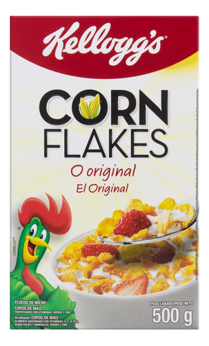 Cereais Kellogg's Corn Flakes em caixa 500 g