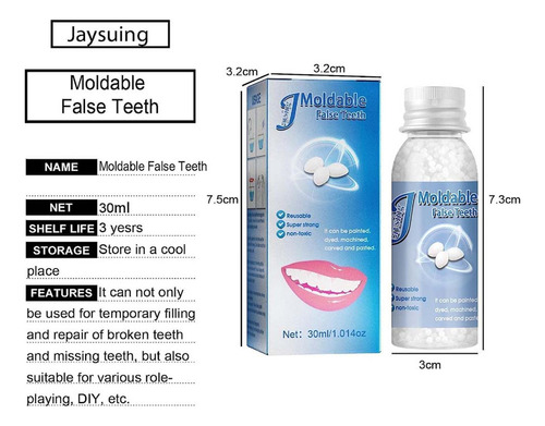 5 Unidades 30 Ml Dientes Postizos Dientes Reparación