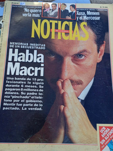 Revista Noticias Xuxa Menem Macri 20 10 1991 N773