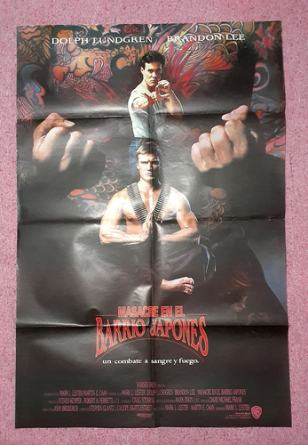 Masacre En El Barrio Japonés - Poster Afiche Original Cine