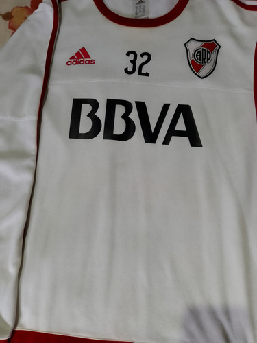 Buzo adidas River Plate Blanco Xl Con Publicidad