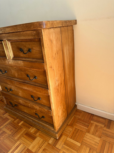 Cajonera / Cómoda 5 Cajones De Madera Marrón Claro (Usado)