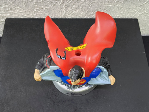 Superman Tapa Busto D Superman Vaso Six Flags Dc Comics Orig (Usado)