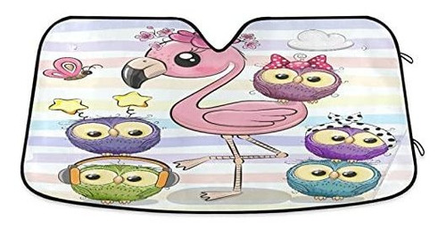 Protector Solar Para Luna Flamingo Five Owls - Parasol Para 