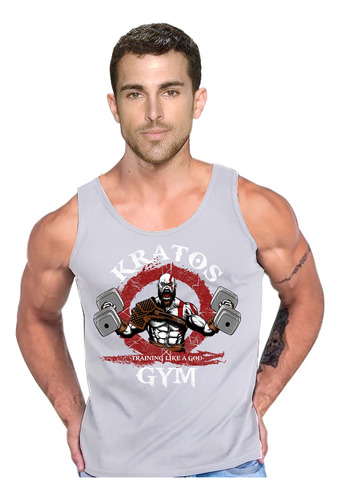 Polera  Kratos Gym Musculosa Tank  Algodon