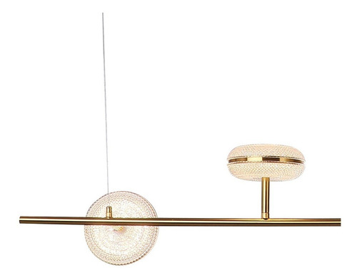 Imagem 5 de 5 de Pendente Dendê Dourado 123cm 4x52w 3000k - Bella - Jj019