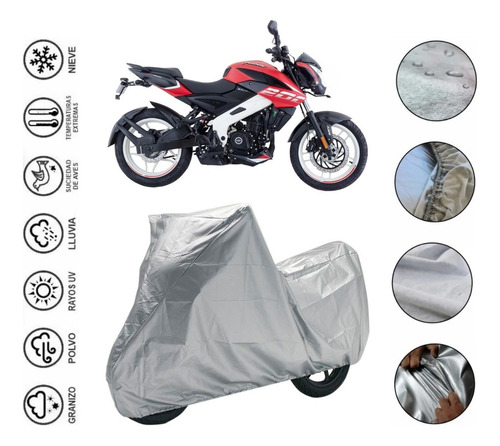 Loneta Afelpada Moto Para Bajaj Pulsar Ns 200 Fi Abs