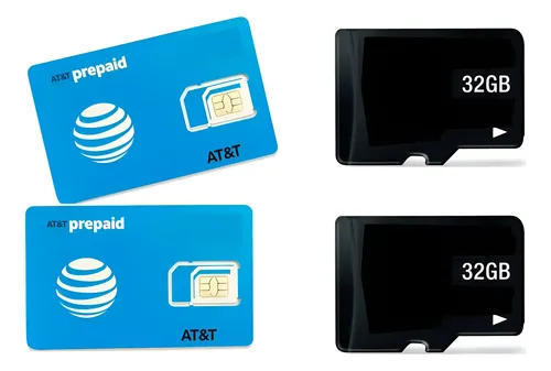 Kit Chip Att Para Telefono Celular 3g 4g Lada 444 +memoria 3 En 1 ...
