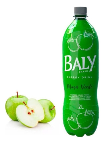 Energetico Baly Maça Verde Pet 2l Pack Com 6 Unidades