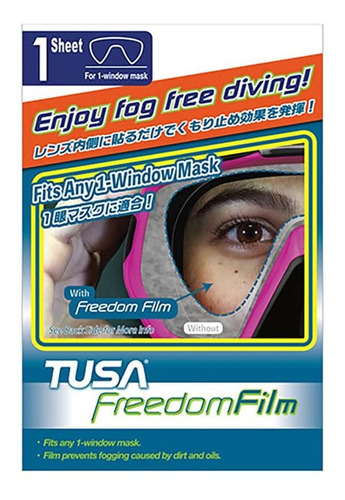 Tusa Anti-fog Freedom Film For All Scuba Snorkeling