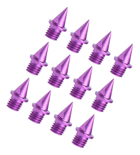 12 Piezas De Clavos Para Correr En Pista Y Violeta