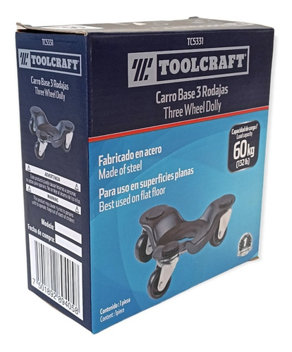 Imagen 4 de 4 de Base Para Materas Hasta 60kg Con Rodachines Tc5331
