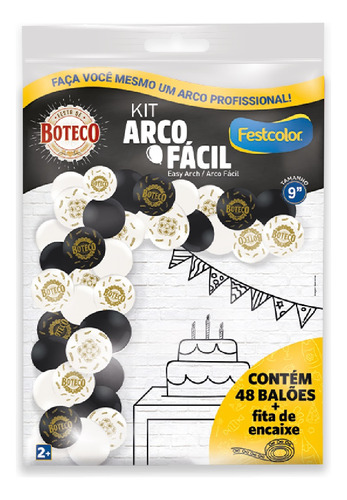 Balão Bexiga Boteco Kit Arco Fácil Decoração Aniversário