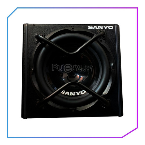 Imagen 8 de 10 de Sanyo Potente Bajo Subwoofer Amplificado 1400w + Kit Cables