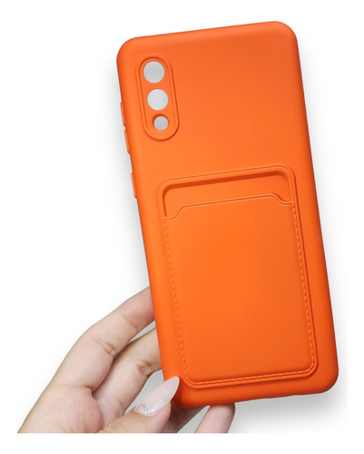 Capa Para Samsung Galaxy A02 Com Porta Cartão
