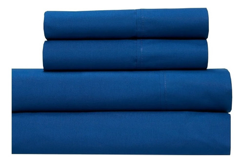 Sabana Cannon 2 Plazas 140x190 Cm Colors 200 Hilos - Lima Color Blue