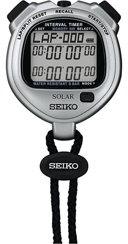 Seiko Reloj Solar Temporizador De Intervalo Svaj101 (import.