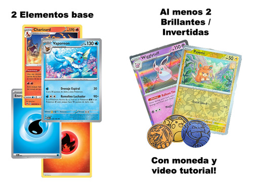 Pokemon Premium Deck Mazo Holo Cartas Original Pixelados Gengar Inglés Siniestro