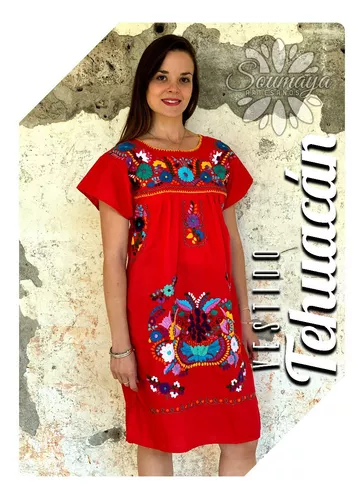 Vestido Dama Bordado Artesanal Para Fiesta De Día en venta en Puebla Puebla  por sólo $   Mexico