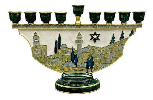 Hanukkah Candlestick Candelabros Comedor 9 Branch Menorah